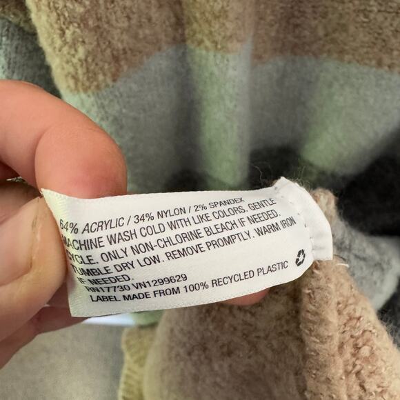 Knox Rose Striped Open Front Cardigan Sweater US Women's S - Picture 4 of 5